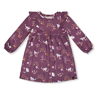 Kitty Print Dress 3-6y