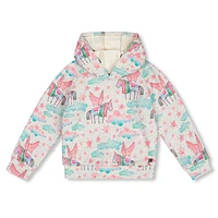 Unicorn Print Hoodie 3-6y