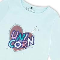 Unicorn T-shirt 3-6y