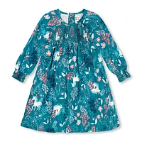 Unicorn Print Dress 3-6y