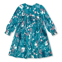 Unicorn Print Dress 3-6y