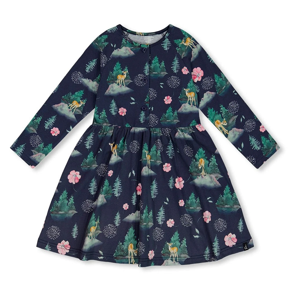 Fresh Air Print Dress 3-6y