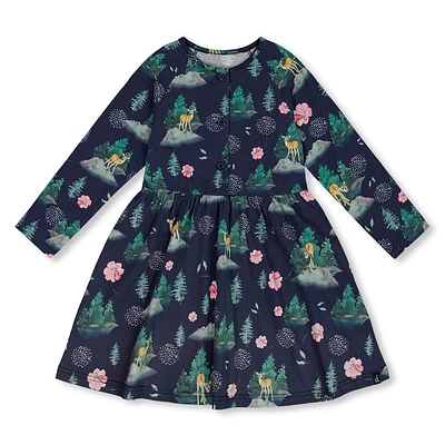 Fresh Air Print Dress 7-10y