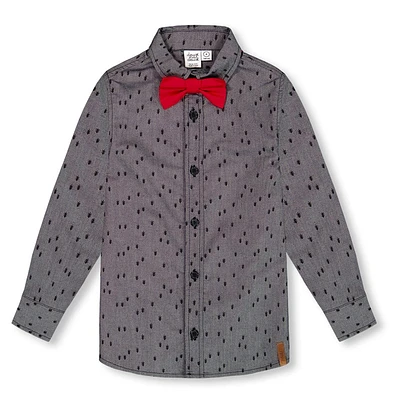 Chic Chambray Print Shirt 3-6y