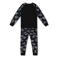 Neon Dinos Pajamas 3-6y