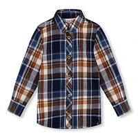 Forest Plaid Shirt 3-6y