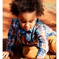 Forest Plaid Shirt 3-6y