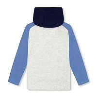 Boys Raglan Hooded T-shirt 3-6y