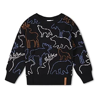 Boys Animal Sweater 3-6y