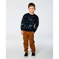 Boys Animal Sweater 3-6y