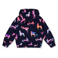 Unicorn Print Hoodie 3-6y