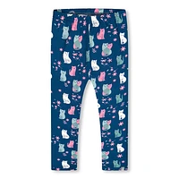 Cats Print Legging 3-6y