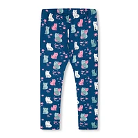 Cats Print Legging 3-6y