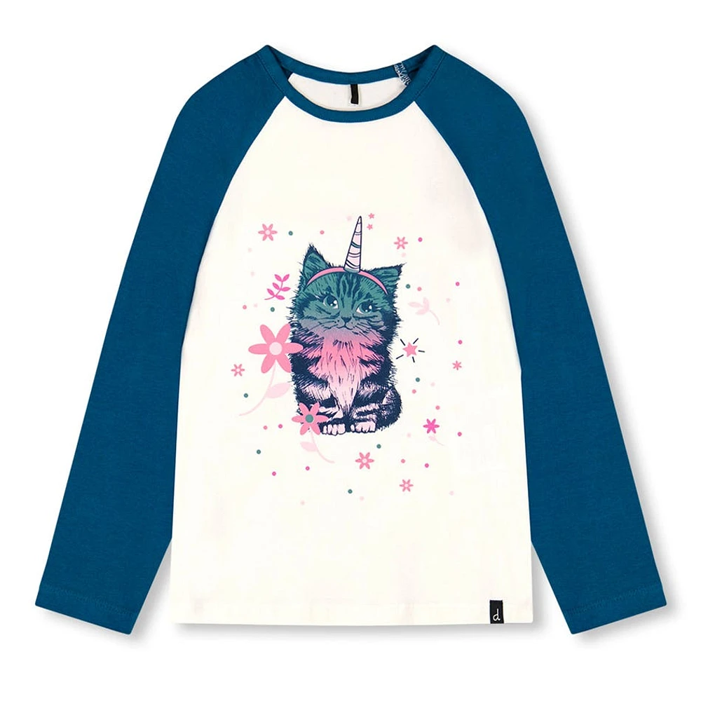 Cat Raglan T-shirt 3-6y