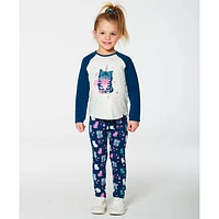 Cat Raglan T-shirt 3-6y