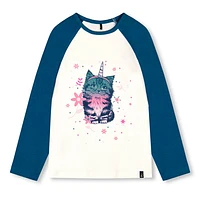 Cat Raglan T-shirt 7-10y