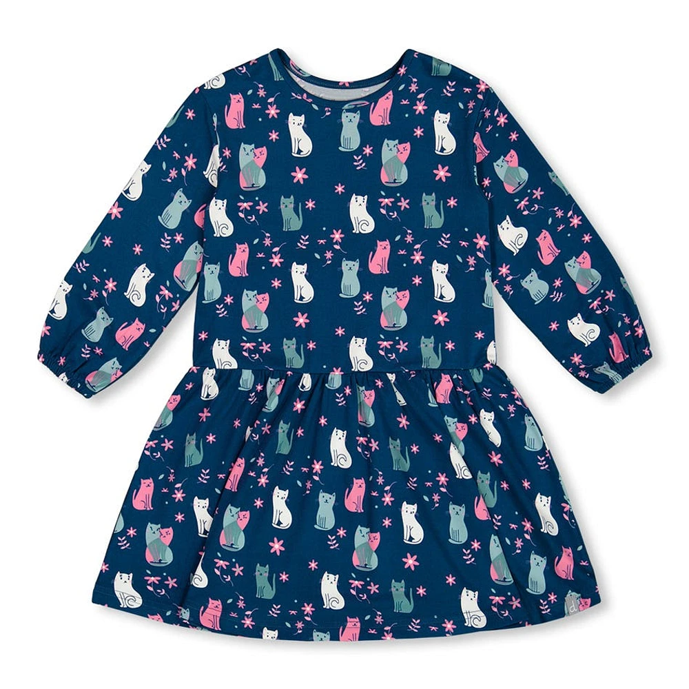 Robe Imprimée Chats 3-6ans