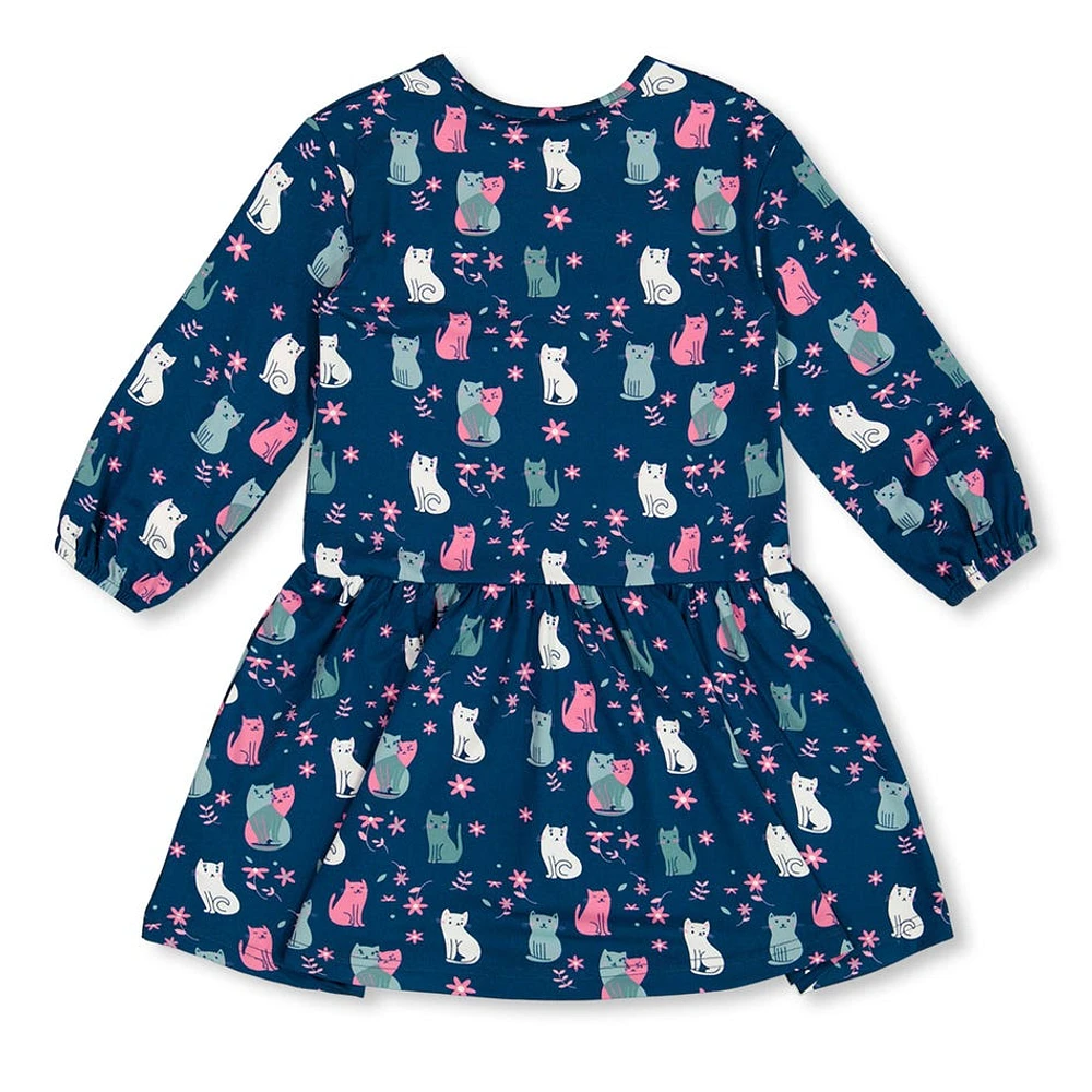 Robe Imprimée Chats 3-6ans
