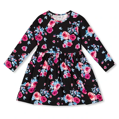 Roses Print Dress 3-6y