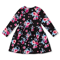 Roses Print Dress 3-6y