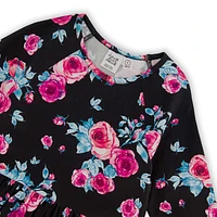 Roses Print Dress 3-6y