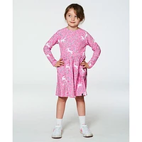 Unicorns Print Dress 3-6y