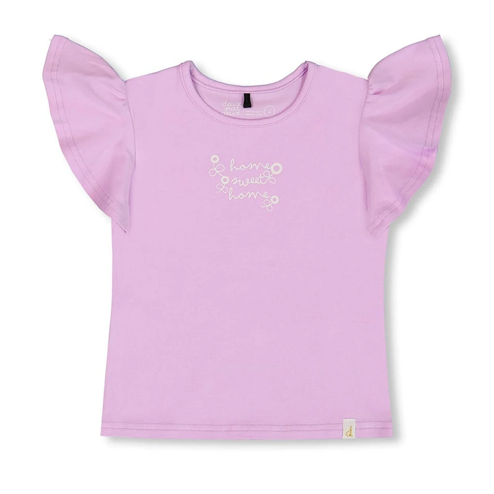 T-Shirt Lilas Sweet Home 3-6ans