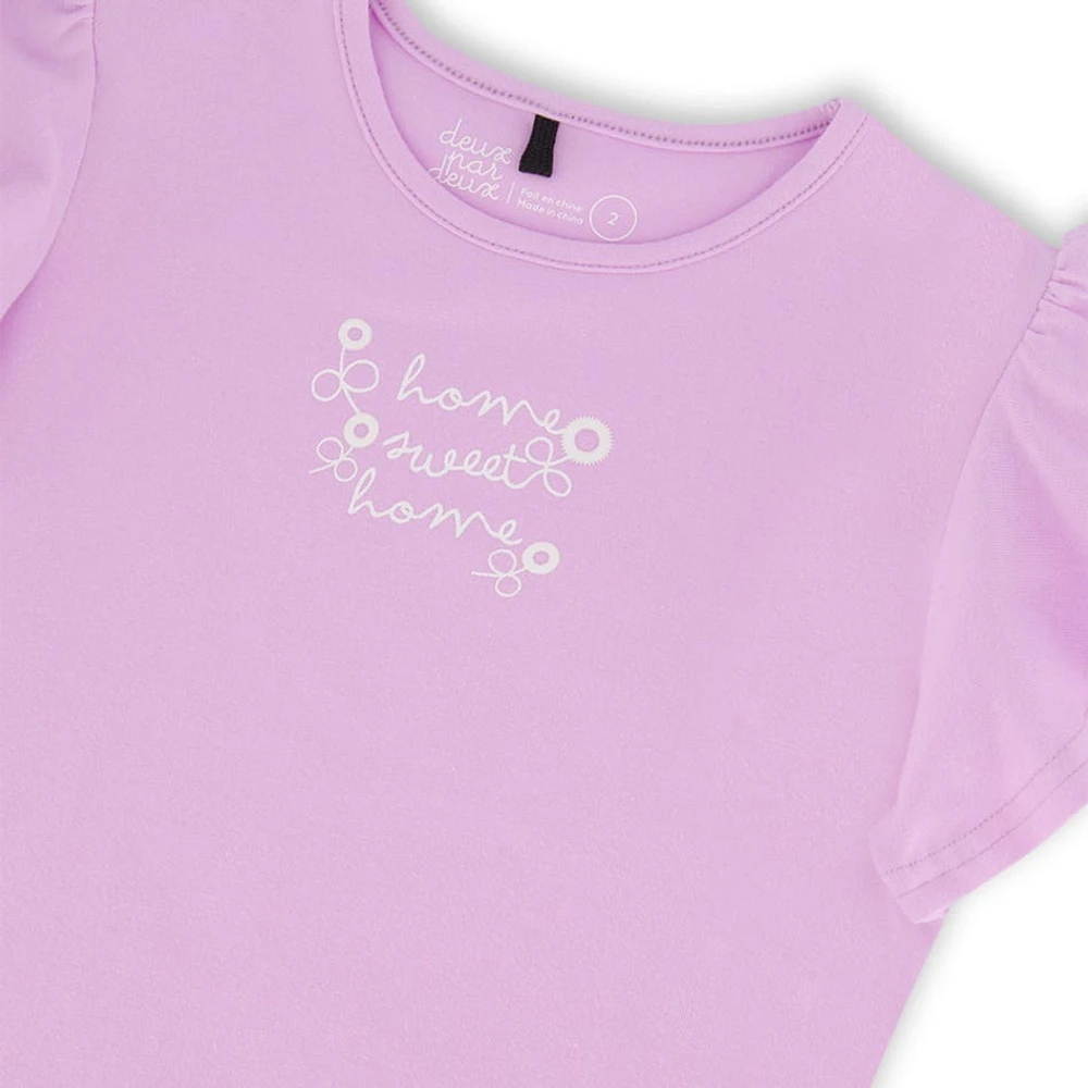 T-Shirt Lilas Sweet Home 3-6ans