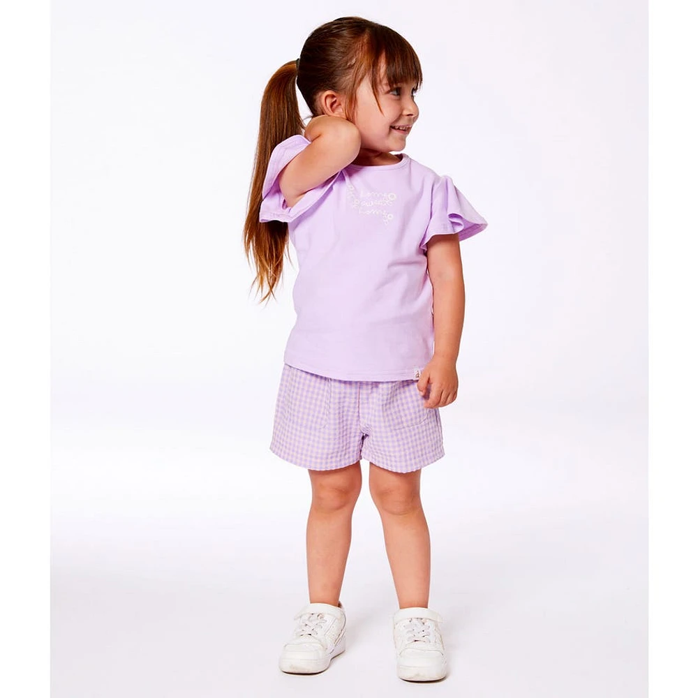 T-Shirt Lilas Sweet Home 3-6ans