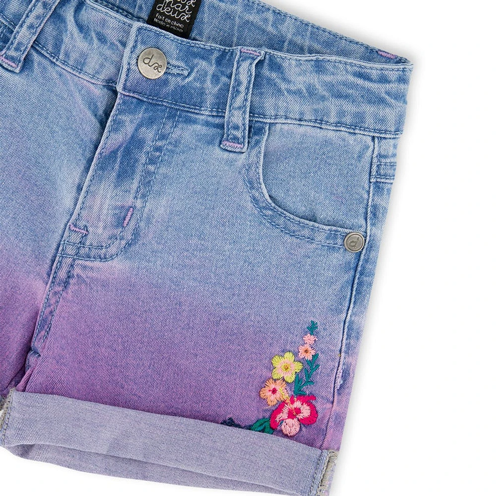 Short Jeans Tropical 3-6ans