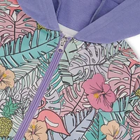 Flamingo Tropical Hoodie 3-6y