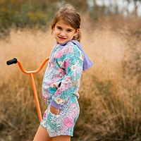 Flamingo Tropical Hoodie 3-6y