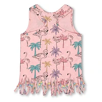 Tropical Palms Tank Top 7-10y