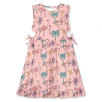 Tropical Palms Dress 3-6y