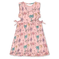 Tropical Palms Dress 3-6y