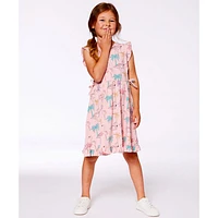 Tropical Palms Dress 3-6y