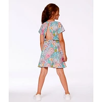 Tropical Flamingo Dress 7-10y