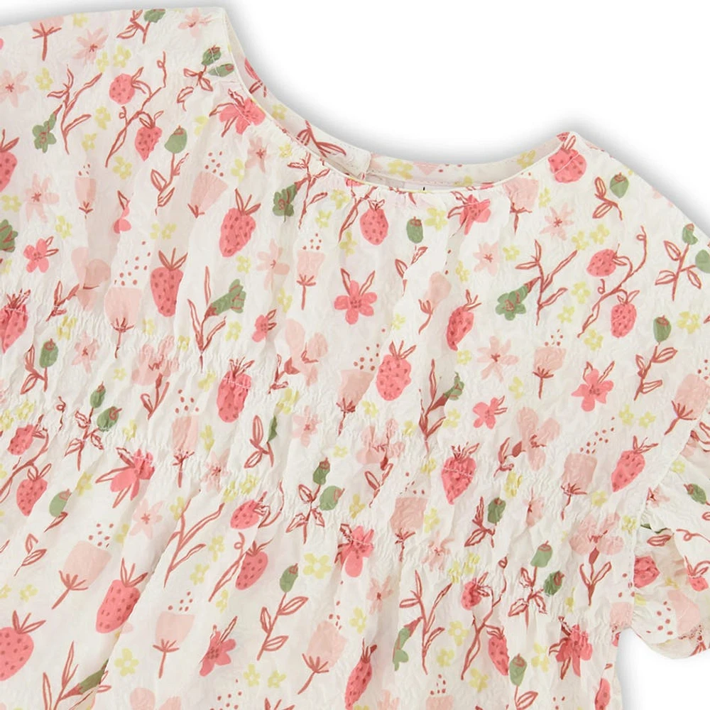 Blouse Fraises Poésie 7-10ans