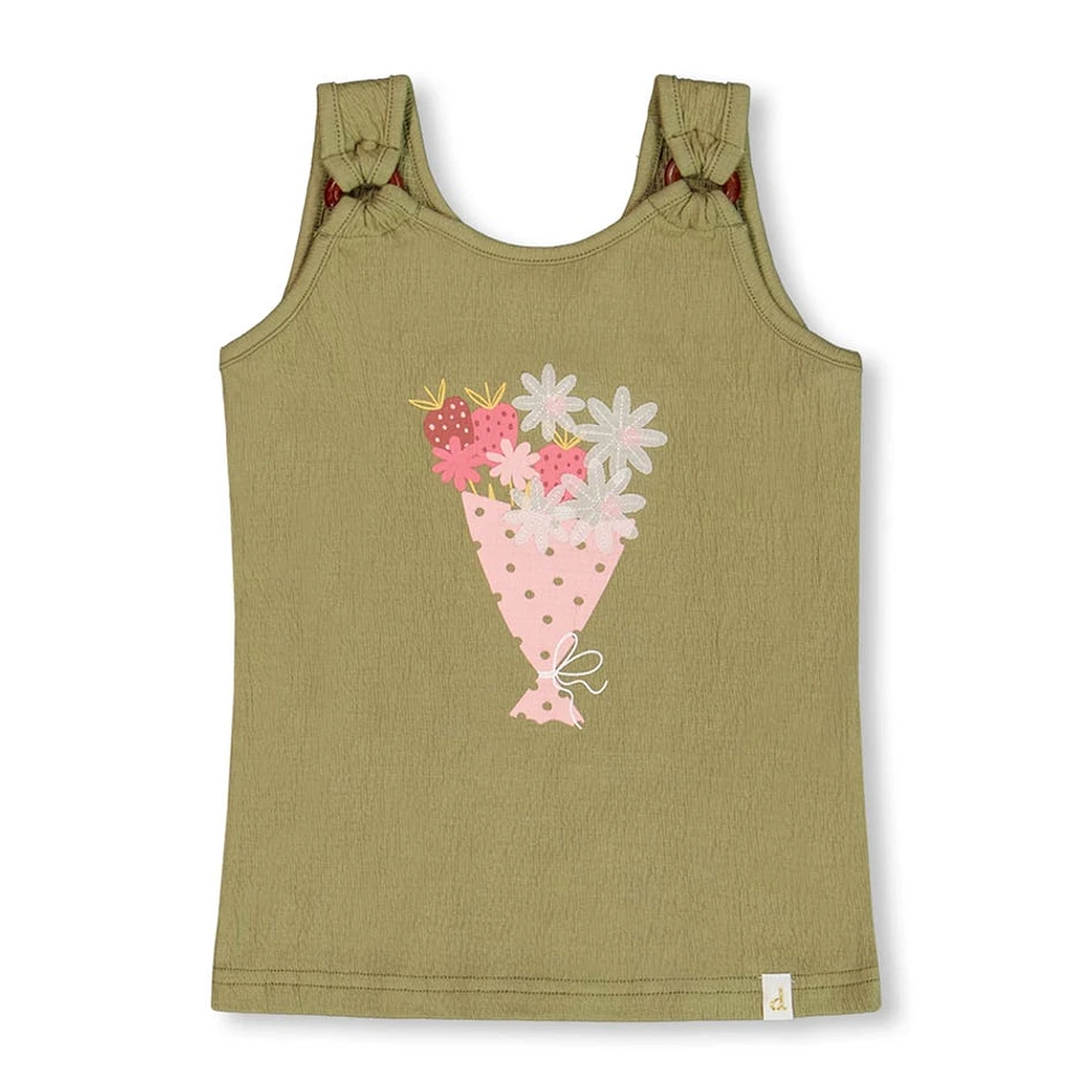 Camisole Fleurs Poésie 7-10ans