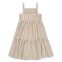 Dream Striped Linen Dress 3-6y