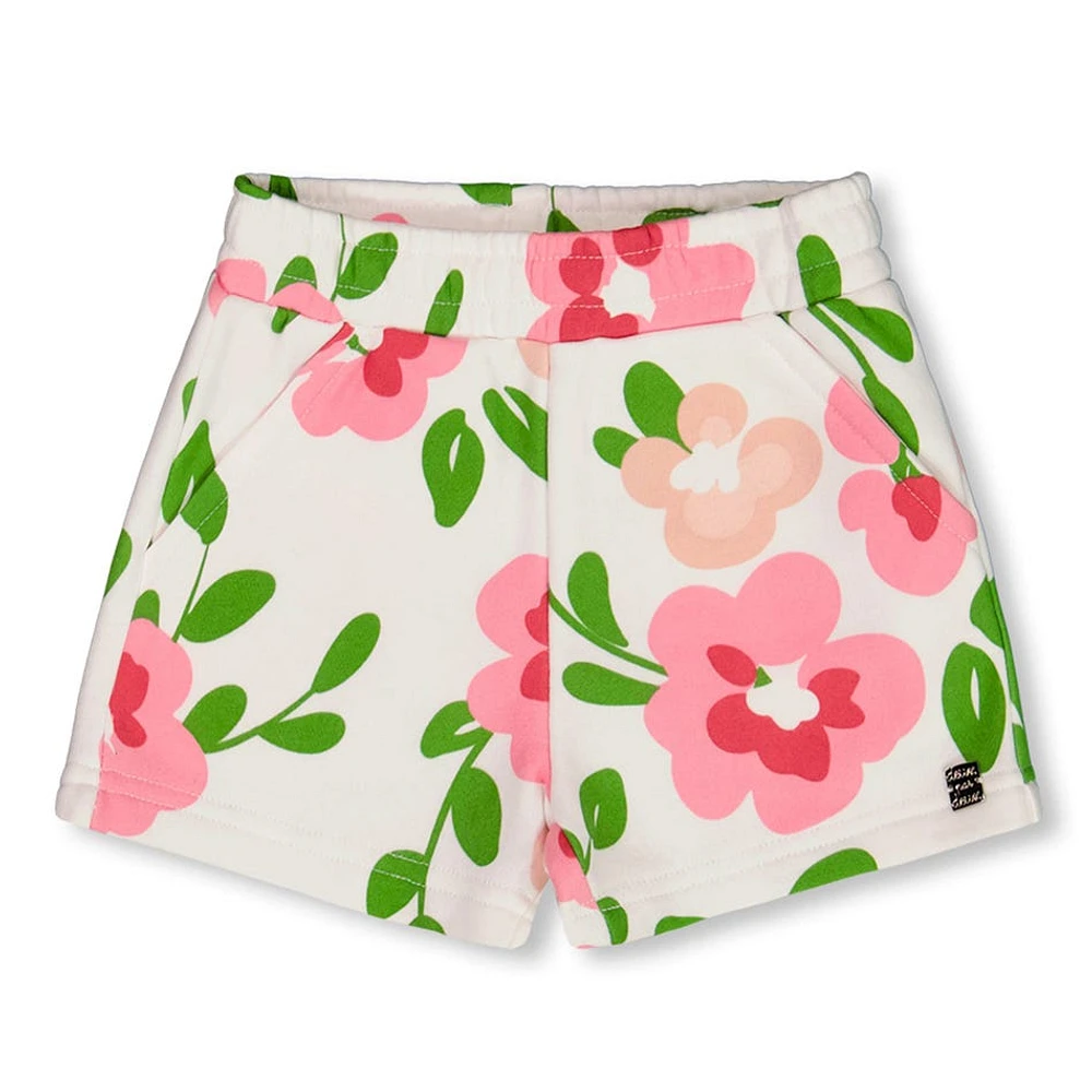 Birds Big Flowers Short 3-6y