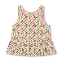 Birds Flowers Tank Top 3-6y