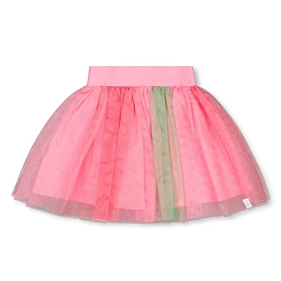 Birds Mesh Skirt 3-6y