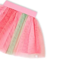 Birds Mesh Skirt 3-6y