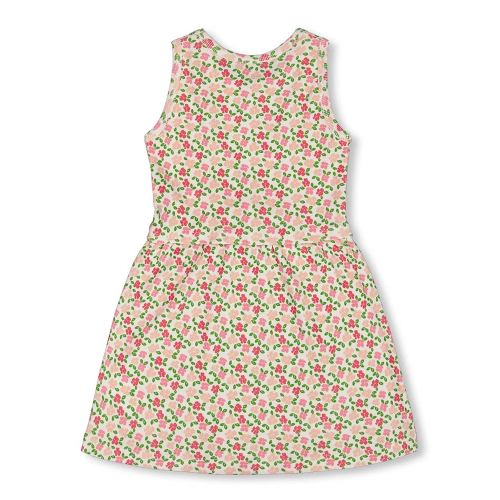 Birds Flowers Dress 3-6y