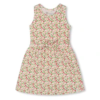 Birds Flowers Dress 7-10y