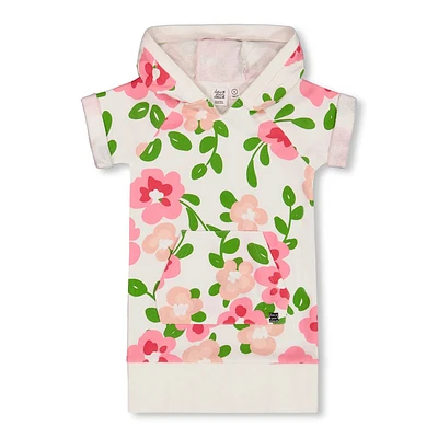 Birds Big Flowers Dress 7-10y