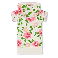 Birds Big Flowers Dress 7-10y