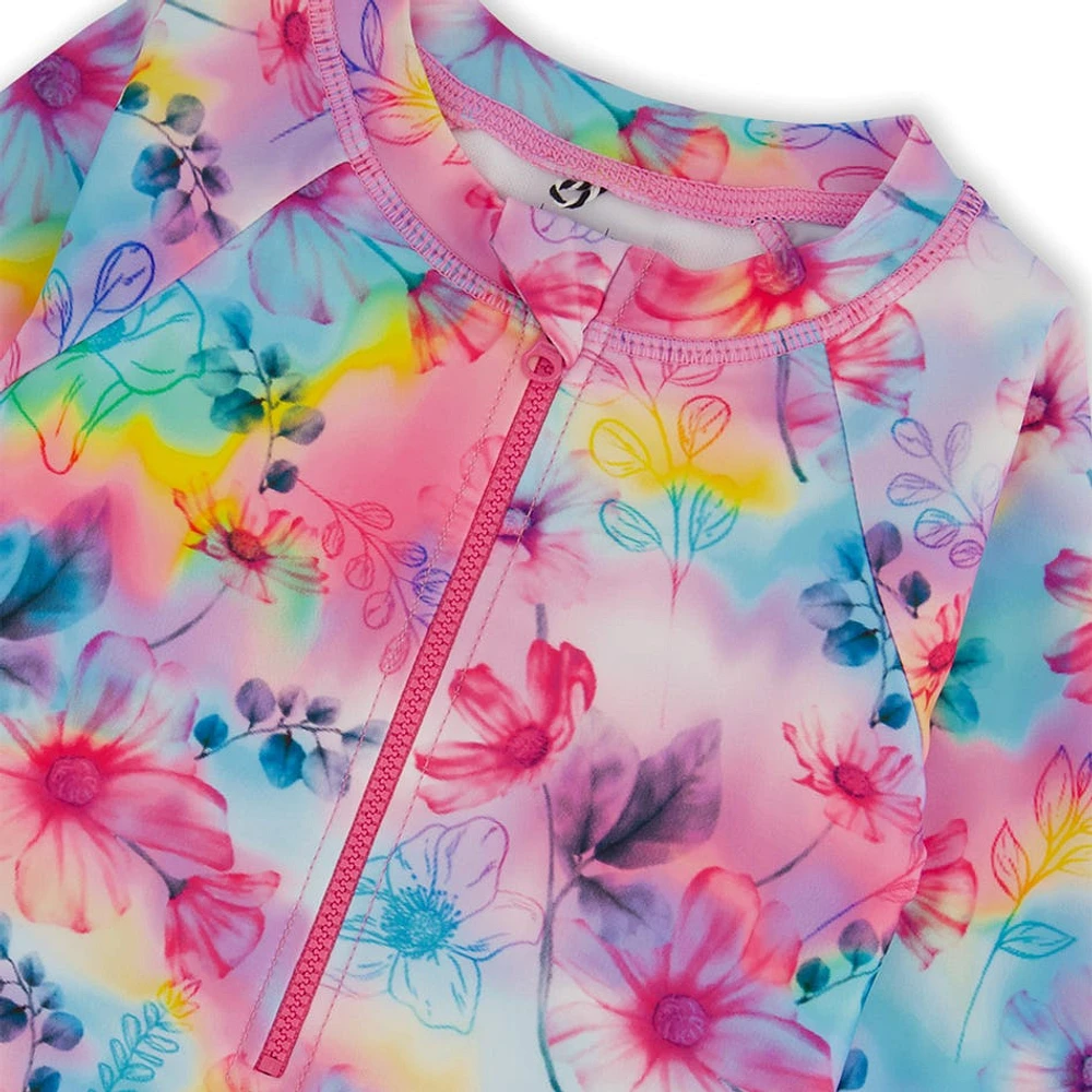 Maillot UV Une Pièce Arc-En-ciel 7-12ans