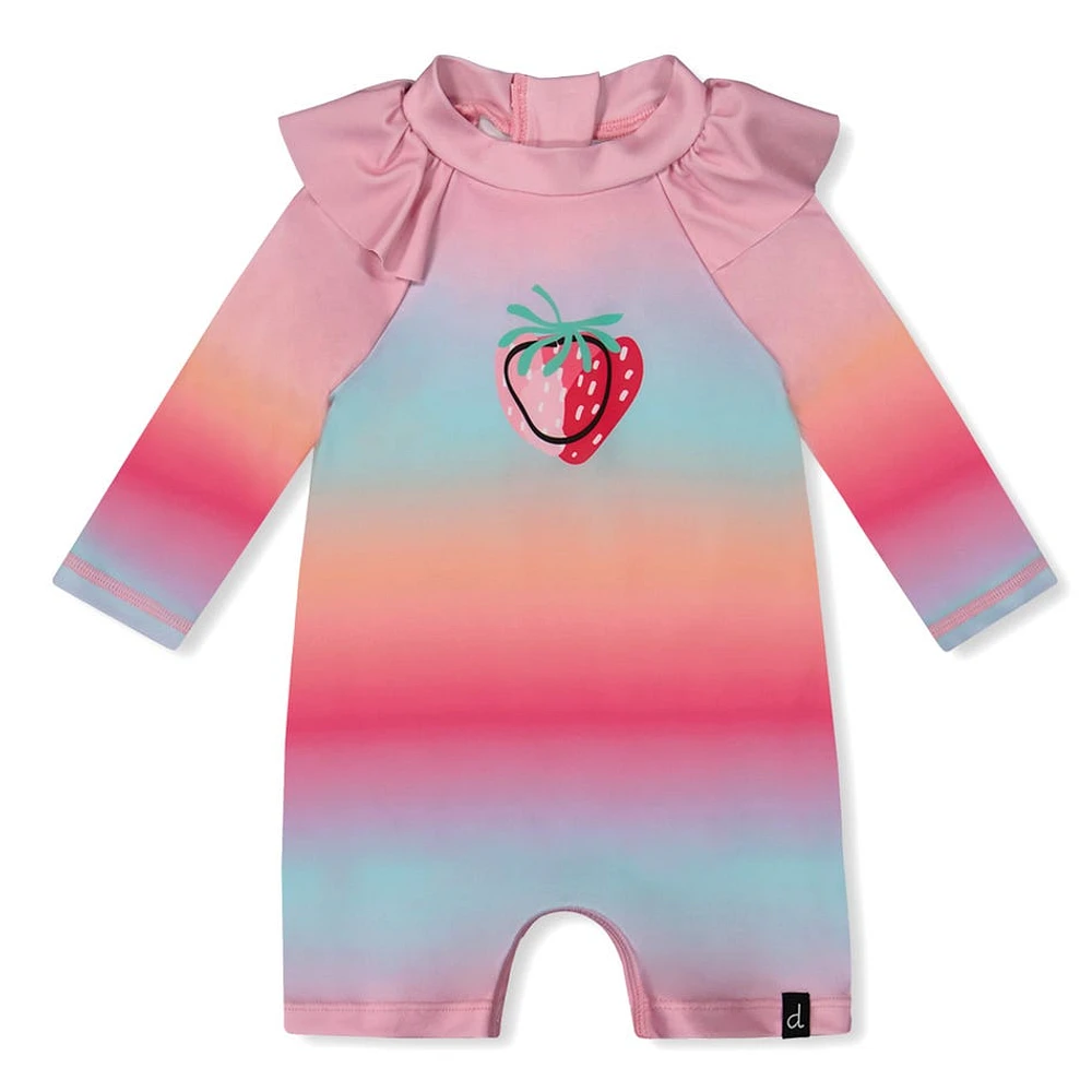 Strawberry One  Piece Swimsuit 3-24m